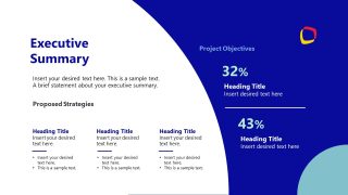PPT Summary Slide with Editable Sections