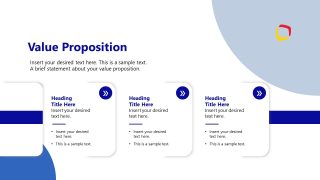 Three Segment Slide for Value Proposition Presentation