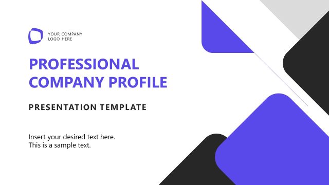 Professional Company Profile PowerPoint Template