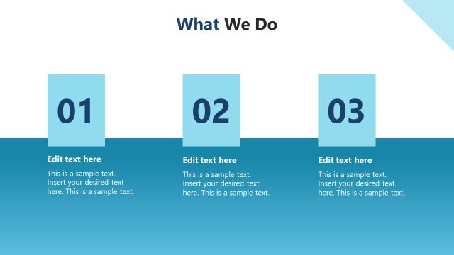 What We Do PowerPoint Template Slide