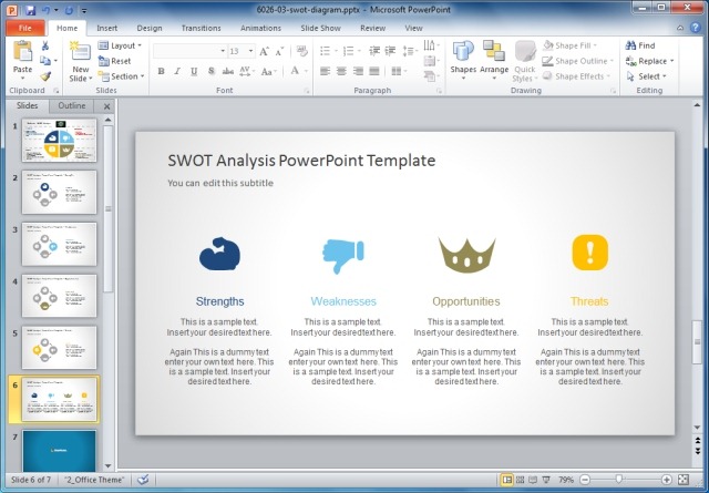 Creative SWOT Analysis PowerPoint Template Creative SWOT Analysis PowerPoint Template