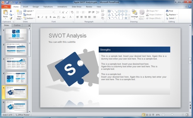 SWOT Analysis PowerPoint Template SWOT Analysis PowerPoint Template